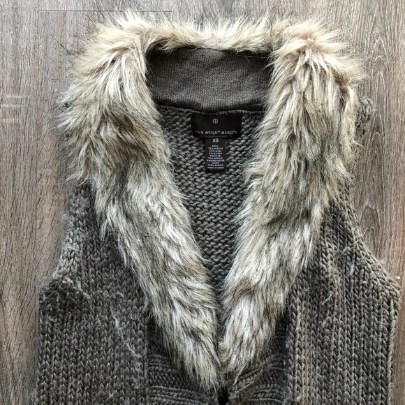 Fenn Wright Manson Fur Knit Vest - Picture 2 of 3